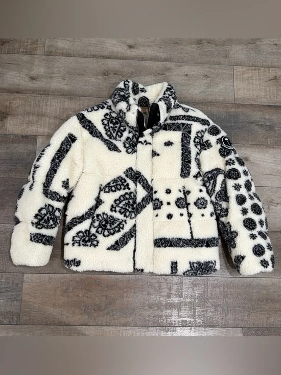 Moncler Palm Angels Baden printed fleece down puffer jacket - Picture 3 of 12